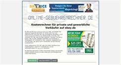 Desktop Screenshot of online-gebuehrenrechner.de