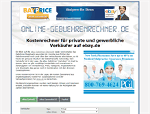 Tablet Screenshot of online-gebuehrenrechner.de